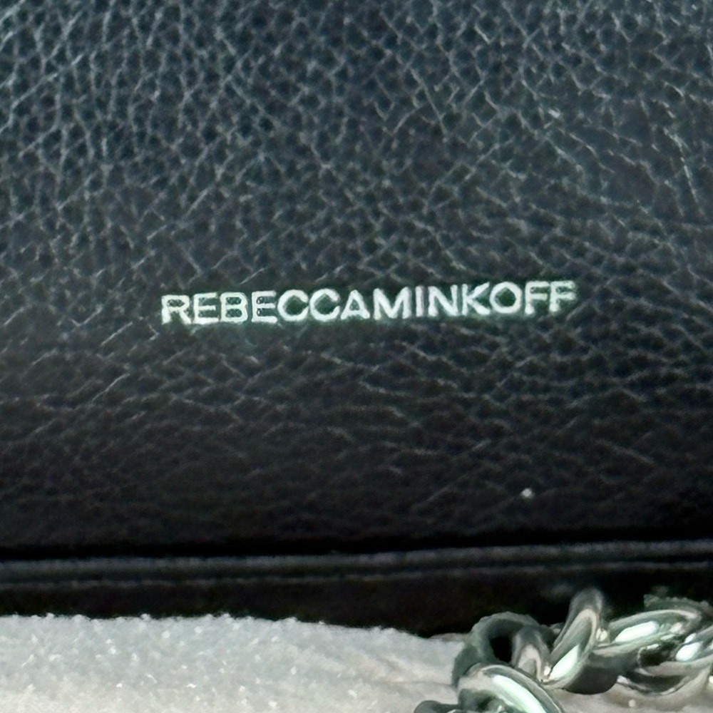 Rebecca Minkoff MINI Quilted Affair Black Leather Crossbody Shoulder Bag - Picture 3 of 4